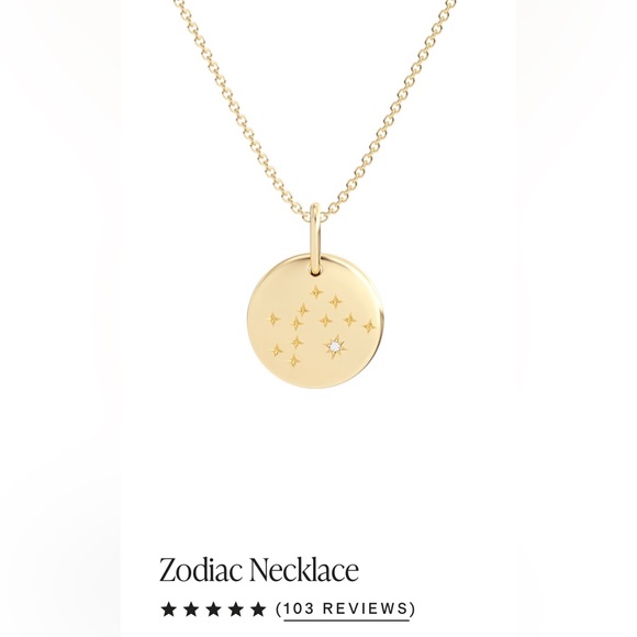 Quince Jewelry - Quince Zodiac Aquarius Gold Necklace